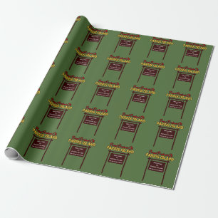Parris Island "Sign" Linen Wrapping Paper - 30"x6" Cadeaupapier