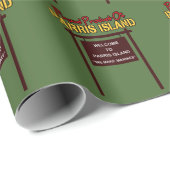 Parris Island "Sign" Linen Wrapping Paper - 30"x6" Cadeaupapier (Rol Hoek)