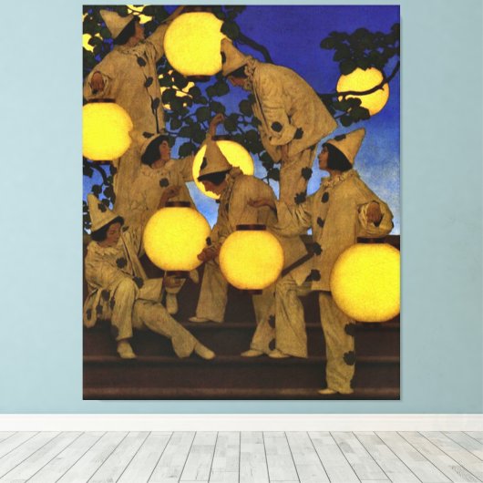 Parrish The Lantern Bearers Canvas Print (Insitu (Houten vloer))