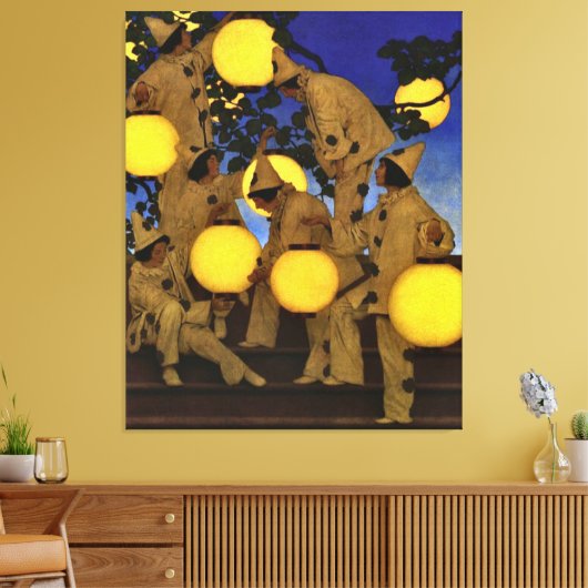 Parrish The Lantern Bearers Canvas Print (Insitu (Woonkamer))