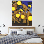 Parrish The Lantern Bearers Canvas Print (Insitu (Slaapkamer))