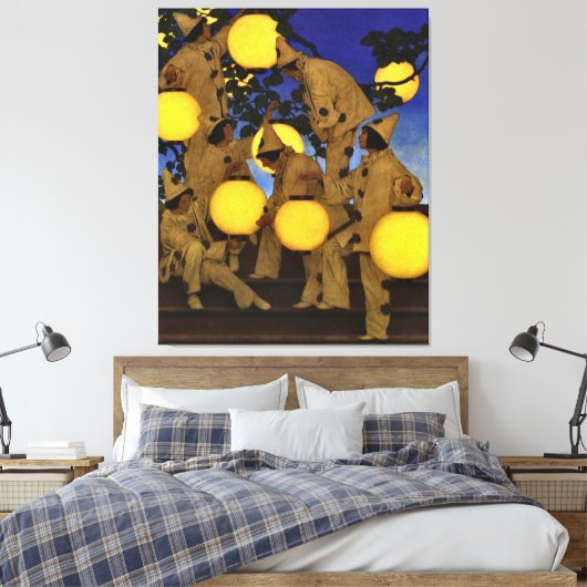 Parrish The Lantern Bearers Canvas Print (Insitu (Slaapkamer))