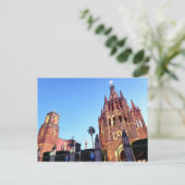 Parroquia de San Miguel Arcangel op Briefkaart (Staand voorkant)