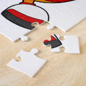 Parrot als Basketball-speler met Basketball Legpuzzel (Zijkant)