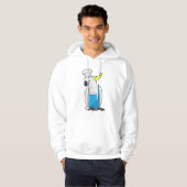 Parrot als Chef met pet voor het koken Hoodie (Voorkant volledig)