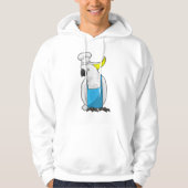 Parrot als Chef met pet voor het koken Hoodie (Voorkant)