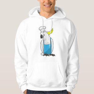 Parrot als Chef met pet voor het koken Hoodie