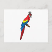 Parrot als Gentleman met Pet Briefkaart (Voorkant)