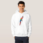 Parrot als Gentleman met Pet Hoodie (Voorkant volledig)