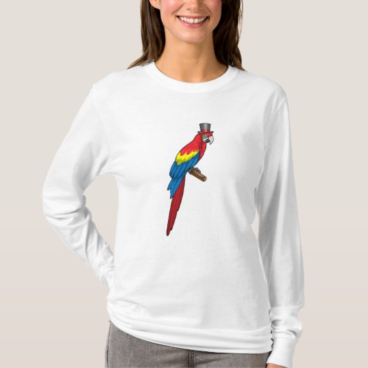 Parrot als Gentleman met Pet T-shirt (Voorkant)