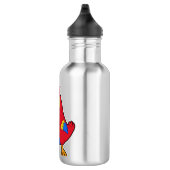 Parrot als koning met kroon waterfles  (Rechts)