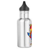 Parrot als koning met kroon waterfles  (Links)