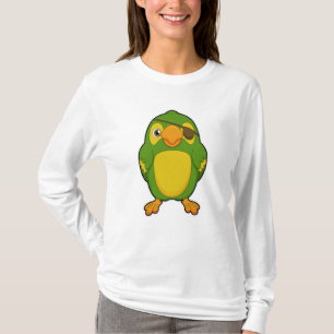 Parrot als Piraat met Eyepatch T-shirt