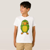 Parrot als Piraat met Eyepatch T-shirt (Voorkant volledig)