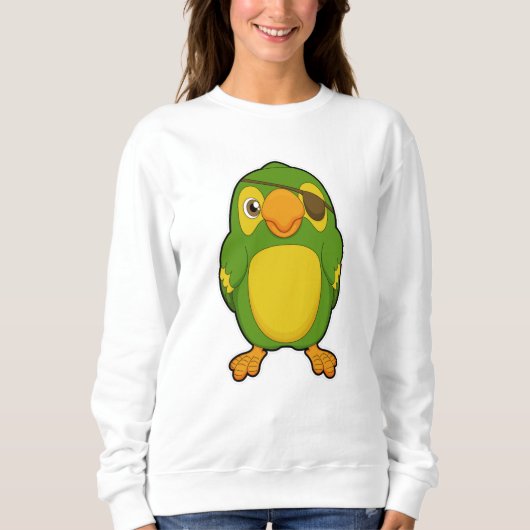 Parrot als Piraat met Eyepatch Trui (Voorkant)