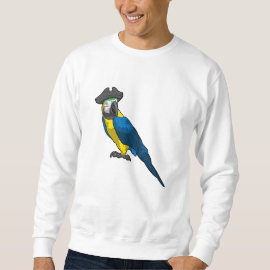 Parrot als Piraat met Pet Trui (Voorkant)
