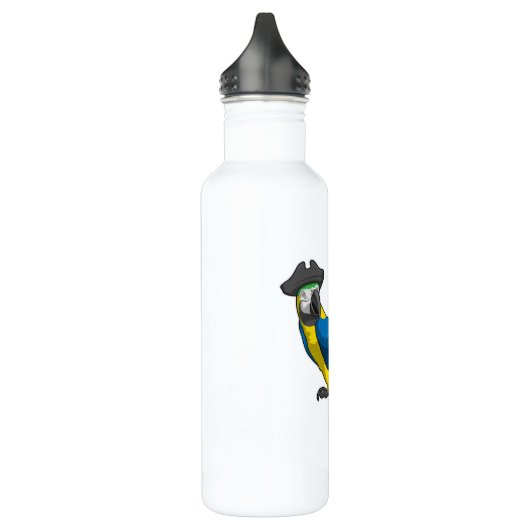 Parrot als Piraat met Pet Waterfles (Links)