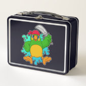 Parrot als piraat met zwaard (Voorkant)