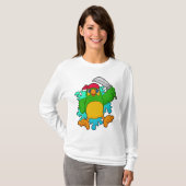 Parrot als piraat met zwaard t-shirt (Voorkant volledig)