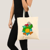 Parrot als piraat met zwaard tote bag (Voorkant (product))