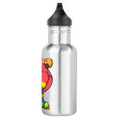 Parrot als Skater met Roller-schaatsen Waterfles (Rechts)