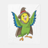 Parrot als Tovenaar met Pet Fleece Deken (Voorkant)