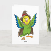 Parrot als Tovenaar met Pet Kaart (Achterkant)