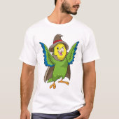 Parrot als Tovenaar met Pet T-shirt (Voorkant)
