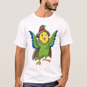 Parrot als Tovenaar met Pet T-shirt