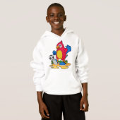 Parrot als voetbalspeler met Voetbal (Voorkant volledig)