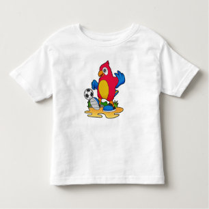 Parrot als voetbalspeler met Voetbal Kinder Shirts