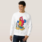 Parrot als voetbalspeler met Voetbal Trui (Voorkant volledig)