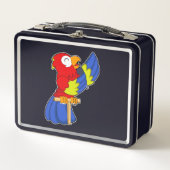 Parrot als zanger met microfoon (Voorkant)