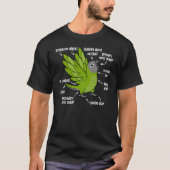 Parrot Anatomie I Dusky Head Conure T-shirt (Voorkant)