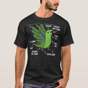 Parrot Anatomie I Green Parrotlet T-shirt
