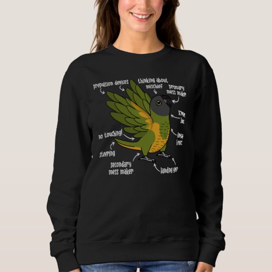 Parrot Anatomy I Senegal Parrot Trui (Voorkant)