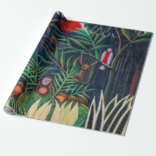 Parrot Animal in Oerwoud Forest Cadeaupapier
