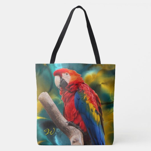 Parrot Art 1 All-Over-Print Canvas tas (Voorkant)