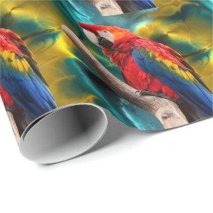 Parrot Art. 1 Verpakkingspapier Cadeaupapier