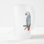 Parrot Art Beer Glass African Grey Mokken aanpasse (Voorkant rechts)
