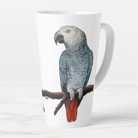 Parrot Art Mok Afrikaanse grijze koffie (Rechterhoek)
