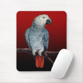 Parrot Art Mousepad African Grey Parrot Gifts Muismat (Met muis)