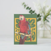 Parrot Art Nouveau Briefkaart (Staand voorkant)