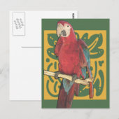 Parrot Art Nouveau Briefkaart (Voorkant / Achterkant)