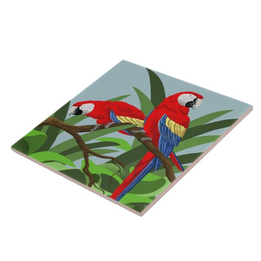 Parrot Art Tiles Tegeltje (Zijkant)