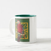 Parrot Art Tweekleurige Koffiemok (Voorkant links)