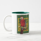 Parrot Art Tweekleurige Koffiemok (Links)