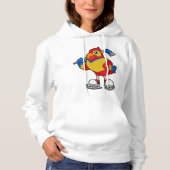 Parrot at Ice hockey with Ice hockey Hoodie (Voorkant)