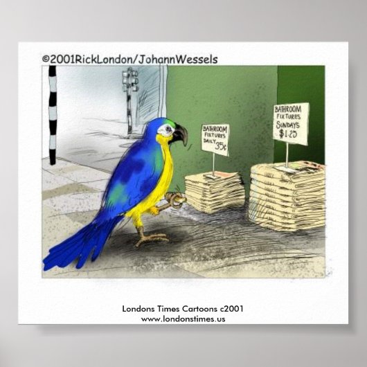 Parrot Badkamer Accessoires Poster (Voorkant)