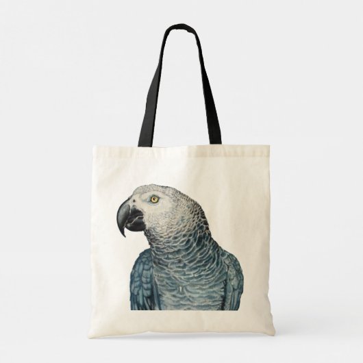 Parrot Bags African Grey Parrot Art Canvas tassen (Achterkant)